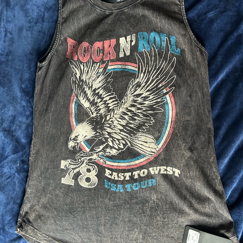 Black Rock Graphic Eagle Tank Top NWT